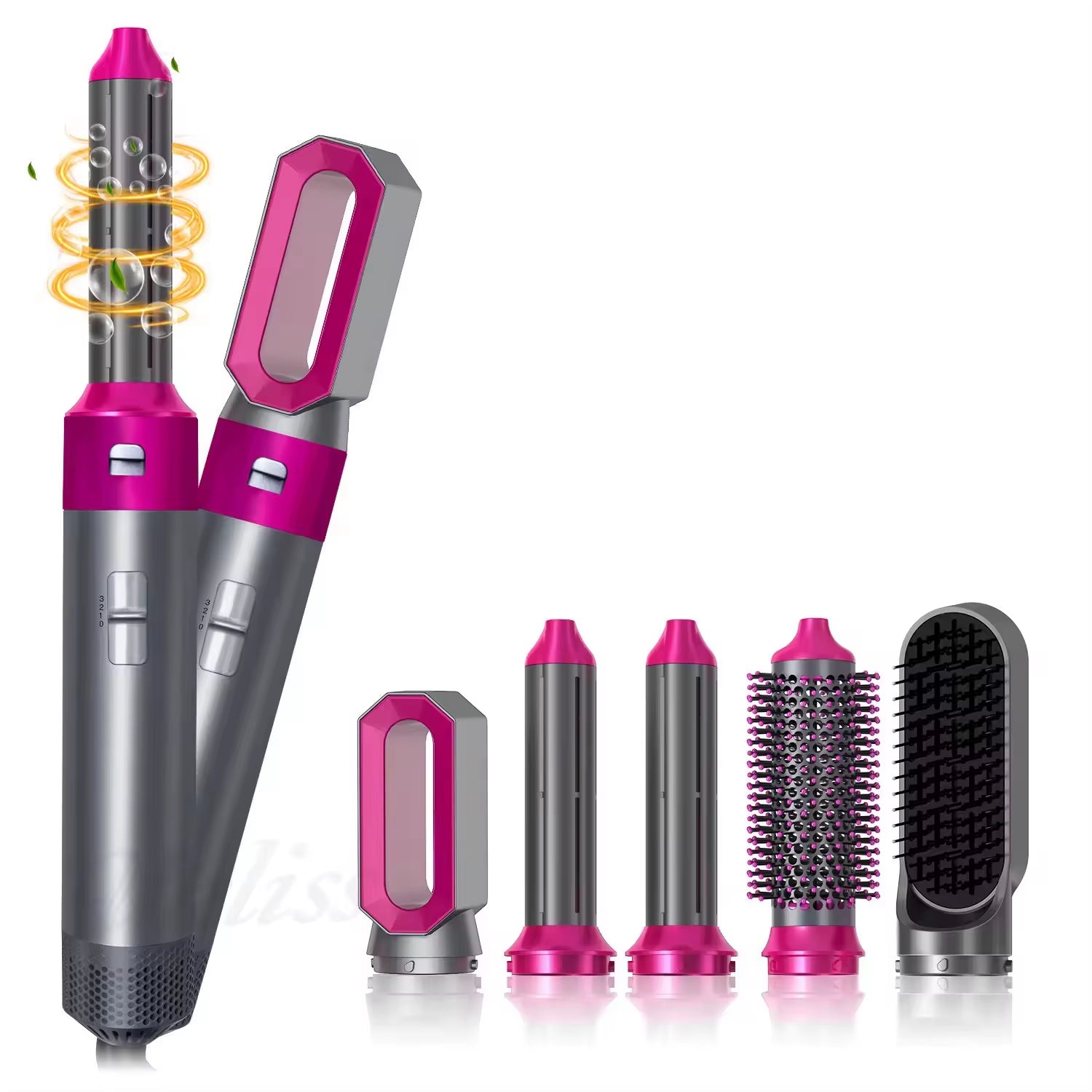 Professional Air Hair Styler 5 in 1 Hair Dryer Hair Curling Straightening Hair Drying 1000W Hot Air Brushes