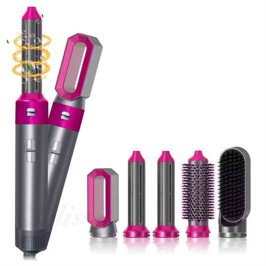 Professional Air Hair Styler 5 in 1 Hair Dryer Hair Curling Straightening Hair Drying 1000W Hot Air Brushes