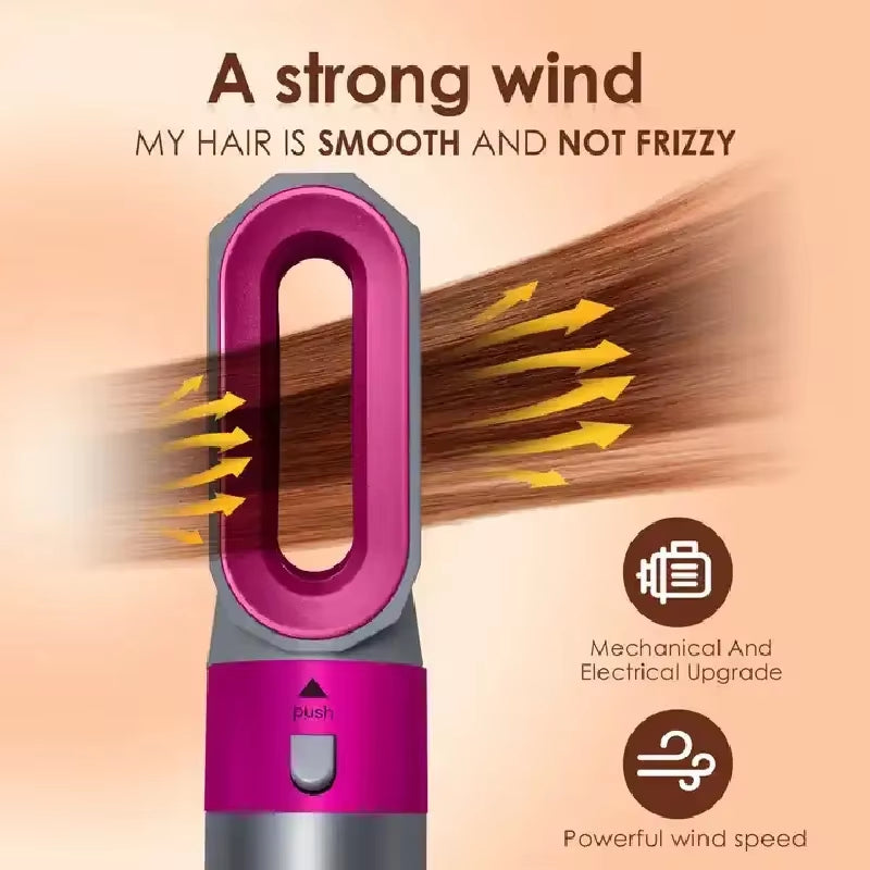 Professional Air Hair Styler 5 in 1 Hair Dryer Hair Curling Straightening Hair Drying 1000W Hot Air Brushes