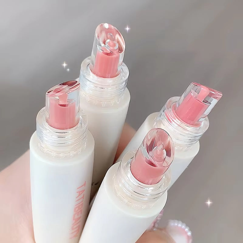 Lasting Nude Pink High Gloss Lip Glaze Moisturizing Lipstick Mirror Water Lip Tint Korean Beauty Lip Care Makeup