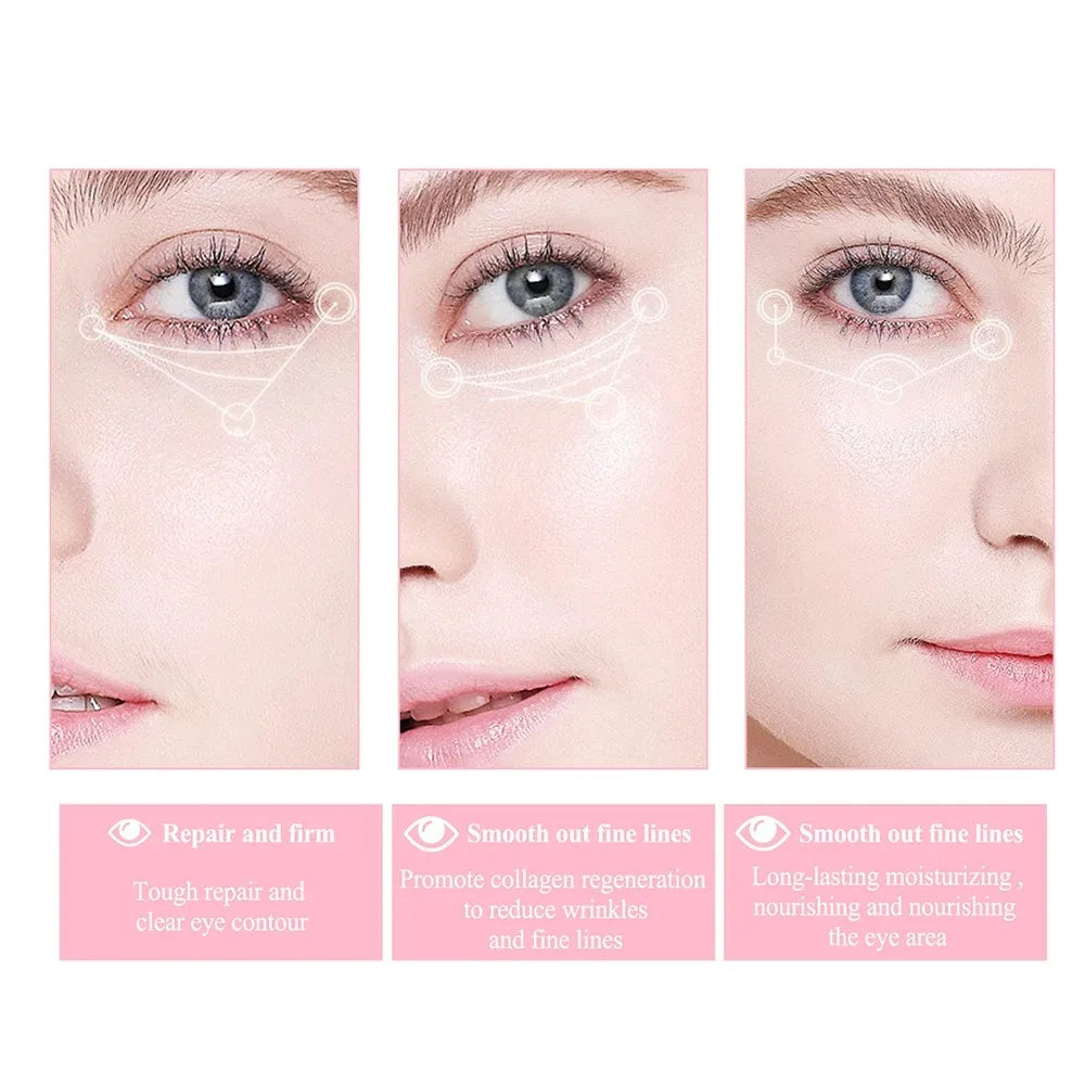 Retinol Smooth Wrinkle Eye Cream anti Puffiness Remove Dark Circle Eye Bag Stick Fade Fine Line Whitening Moisturizing Skin Care